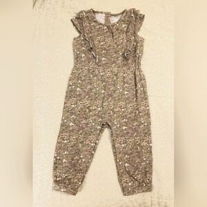 KoalaKids Romper, Infant 12-18 months, dainty floral pattern w/snaps & ruffles